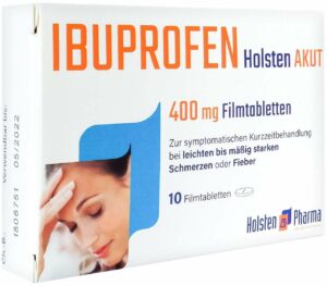 Ibuprofen Holsten Akut 400 mg 10 Filmtabletten