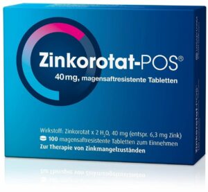 Zinkorotat POS 100 magensaftresistente Tabletten