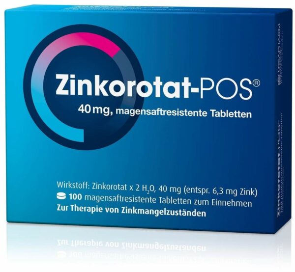 Zinkorotat POS 100 magensaftresistente Tabletten