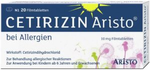 Cetirizin Aristo bei Allergien 10 mg 20 Filmtabletten