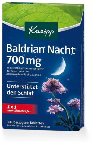 Kneipp Baldrian Nacht 700 mg 30 Tabletten