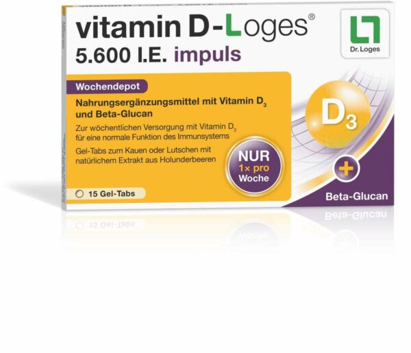 Vitamin D-Loges 5.600 I.E. Impuls 15 Gel-Tabs