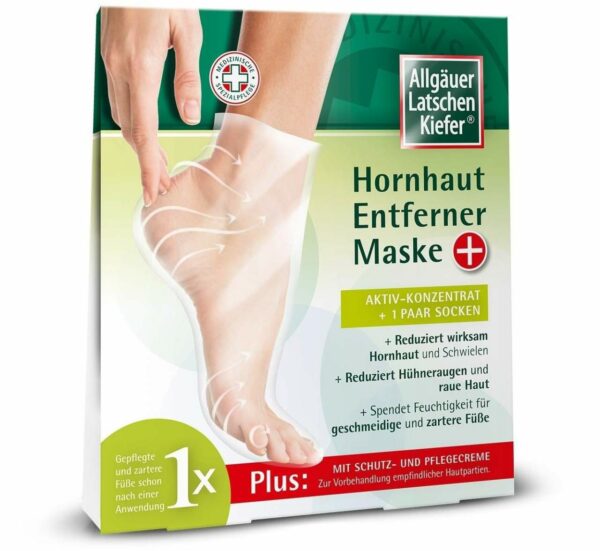 Allgäuer Latschenkiefer Hornhaut Entferner Maske Plus 1 Paar Socken