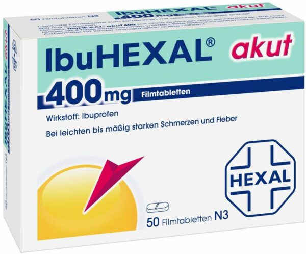 IbuHexal akut 400 mg 50 Filmtabletten