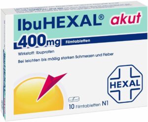 IbuHexal akut 400 mg 10 Filmtabletten