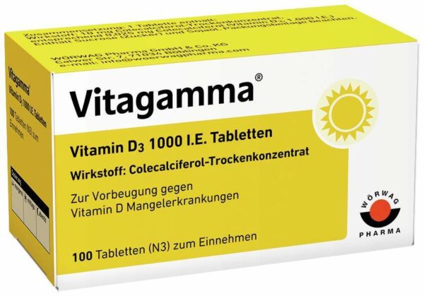 Vitagamma Vitamin D3 1000 I.E. 100 Tabletten
