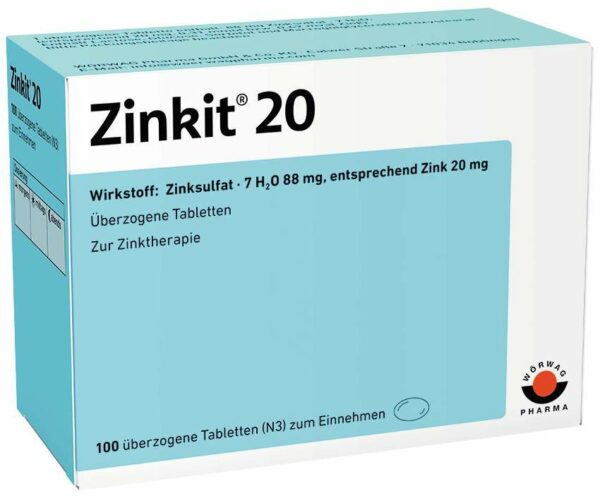 Zinkit 20 100 Überzogene Tabletten