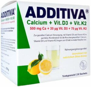 Additiva Calcium + D3 + K2 Granulat 20 Beutel