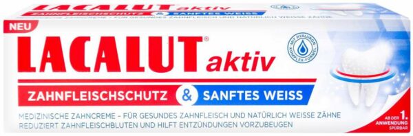 Lacalut Aktiv Zahnfleischschutz & Sanftes Weiss 75 ml Zahnpasta
