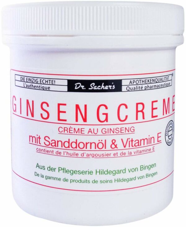 Ginseng Creme Mit Sanddornöl und Vitamin E 250 ml