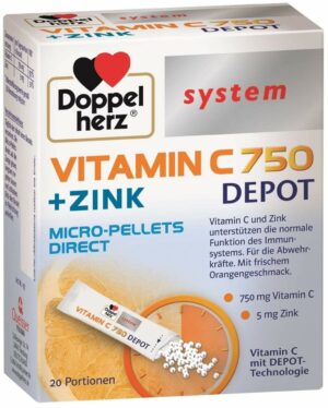 Doppelherz Vitamin C 750 Depot system 20 Pellets