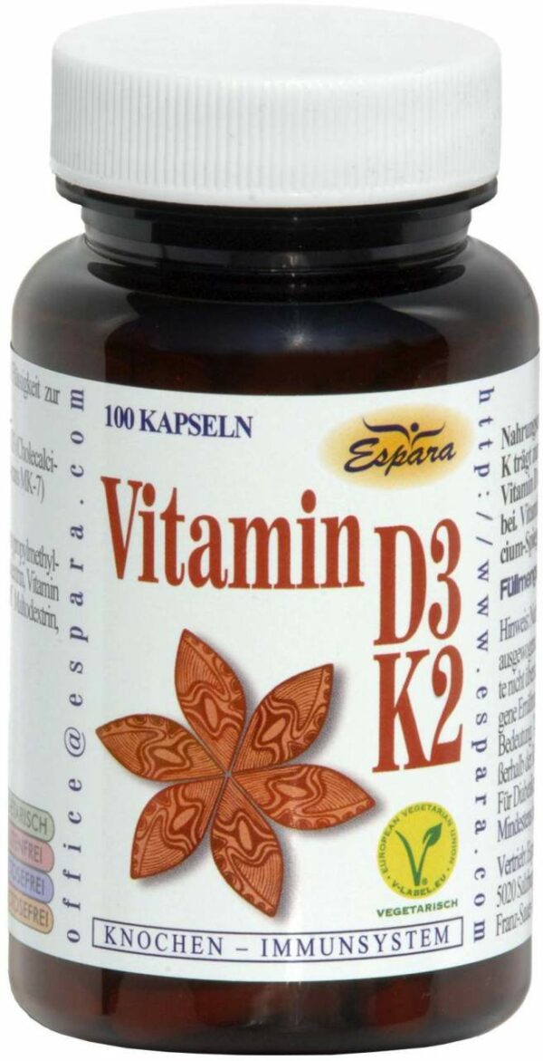 Vitamin D 3 K 2 100 Kapseln