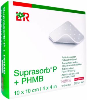 Suprasorb P+phmb Schaumverband 10x10 cm