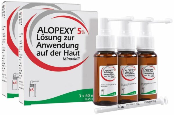 Alopexy 5% Lösung zur Anwendung auf der Haut 6 x 60 ml