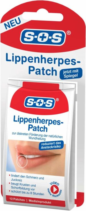SOS Lippen Herpes-Patch 12 Stück