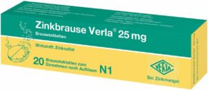 Zinkbrause Verla 25 mg  20 Brausetabletten