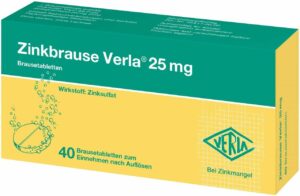 Zinkbrause Verla 25 mg 40 Brausetabletten
