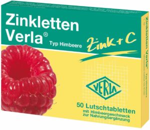 Zinkletten Verla Himbeere Lutschtabletten 50 Stück