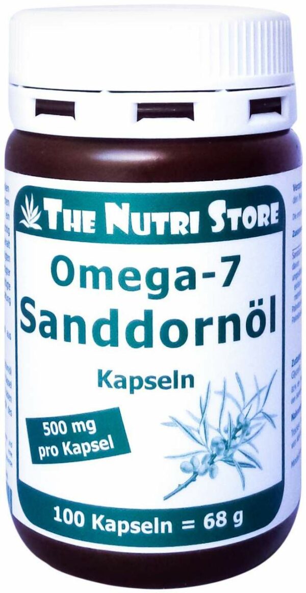 Omega 7 Sanddornöl 500 mg Bio Kapseln