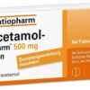 Paracetamol-ratiopharm 500 mg 20 Tabletten