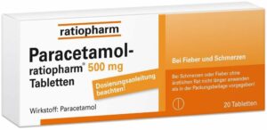 Paracetamol-ratiopharm 500 mg 20 Tabletten