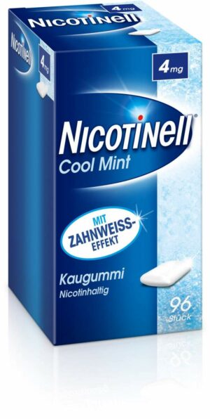 Nicotinell 4 mg Kaugummi Cool Mint 96 Stück