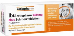 Ibu ratiopharm 400 mg akut 50 Schmerztabletten