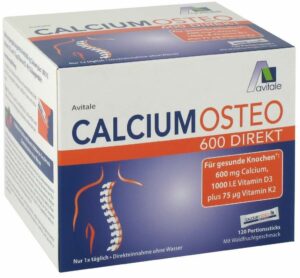 Calcium Osteo 600 Direkt Pulver 120 Sticks