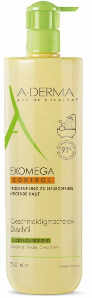 Aderma Exomega Control geschmeidigmachendes Duschöl 750 ml