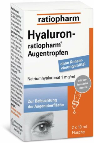 Hyaluron-ratiopharm 2 x 10 ml Augentropfen
