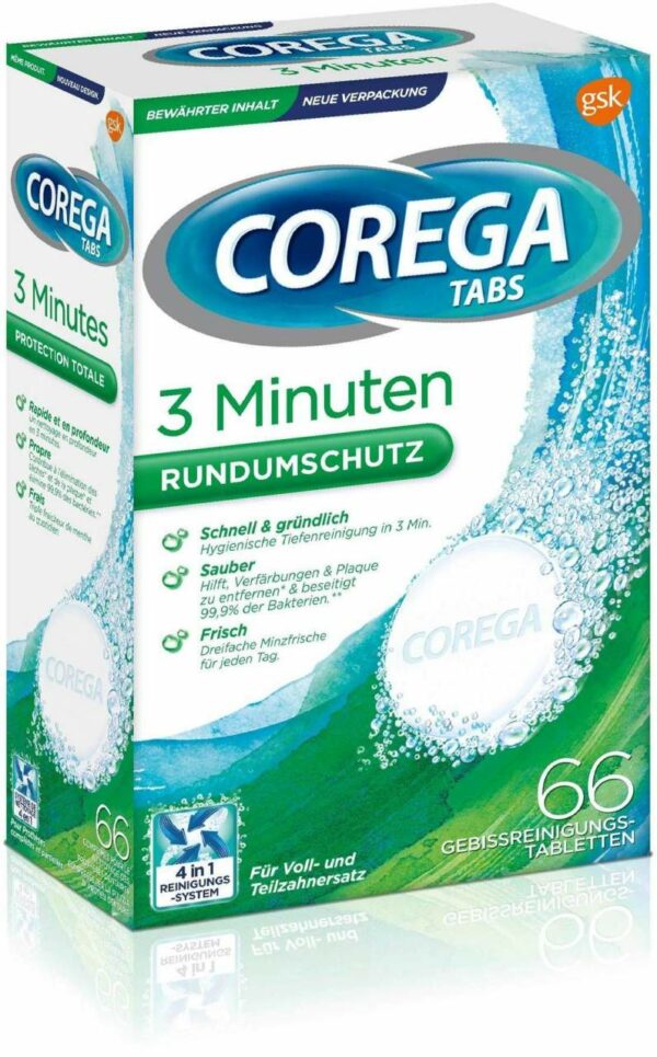 Corega Tabs 3 Minuten 66 Tabletten