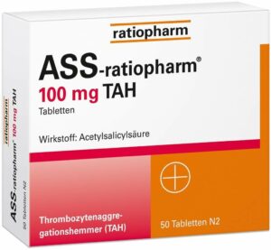 ASS-Ratiopharm 100 mg TAH 50 Tabletten
