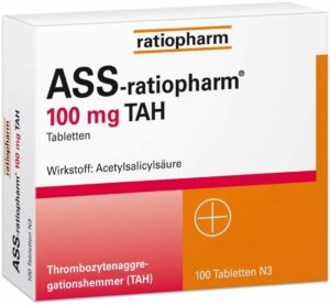 ASS-ratiopharm 100 mg TAH 100 Tabletten