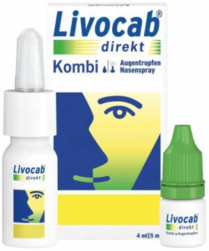 Livocab direkt Kombipackung 4 ml Augentropfen + 5 ml Nasenspray 1 Kombipackung
