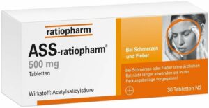 ASS Ratiopharm 500 mg 30  Tabletten