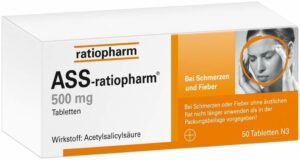 ASS Ratiopharm 500 mg 50  Tabletten