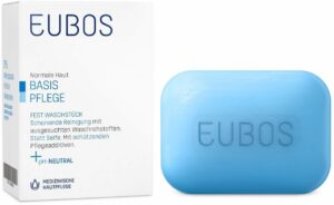Eubos Fest Blau unparfümiert 125 g Seife