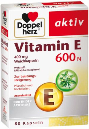 Doppelherz Vitamin E 600 N 80 Weichkapseln