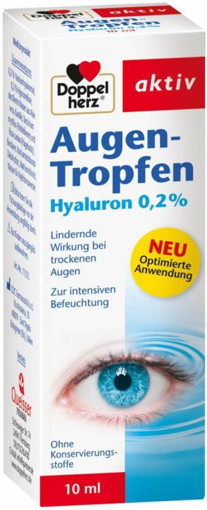 Doppelherz 10 ml Augentropfen Hyaluron 0