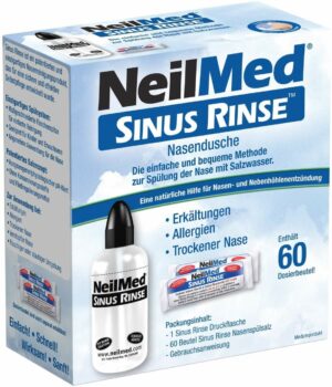 Neilmed Sinus Rinse Nasendusche + Nasenspülsalz 60 Dosierbeutel