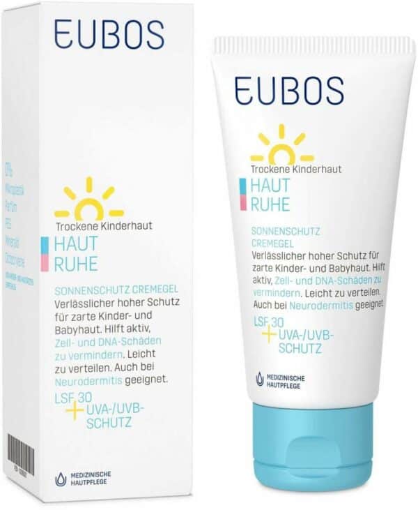 Eubos Kinder Haut Ruhe Sonnenschutz 50 ml Creme Gel LSF 30
