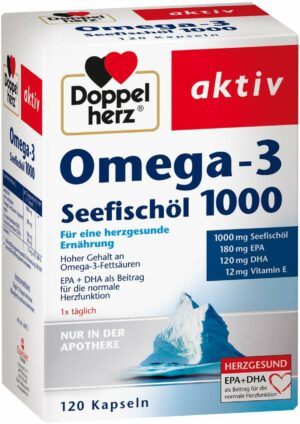 Doppelherz Omega-3 Seefischöl 1000 120 Kapseln