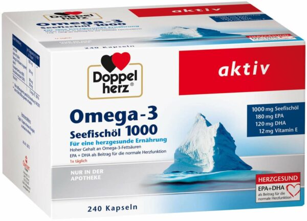 Doppelherz Omega-3 Seefischöl 1000 240 Kapseln