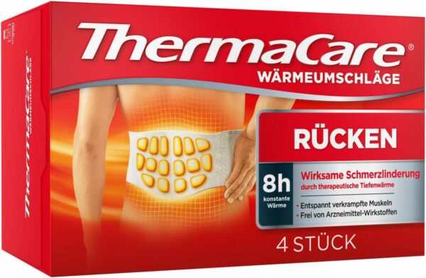 Thermacare Rückenumschläge S-XL 4 Stück