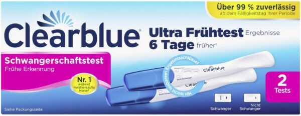 Clearblue Schwangerschaftstest Frühe Erkennung 2 Stück