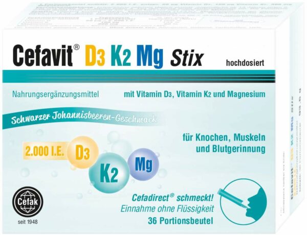 Cefavit D3 K2 mg 2.000 I.E. 36 Stix