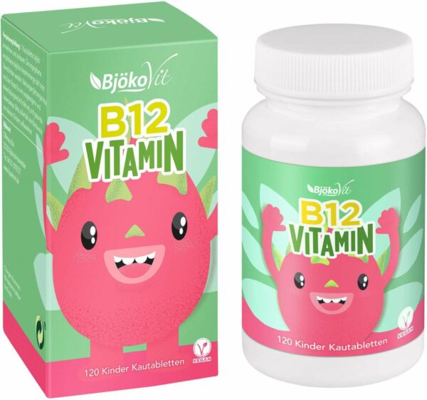 Bjökovit Vitamin B12 Kautabletten Für Kinder Drachenfrucht 120...