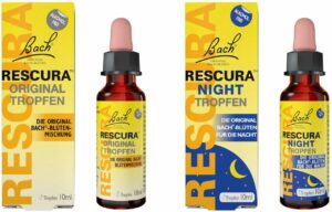 Sparset Bach Original Rescura alkoholfrei 10 ml Tropfen + Rescura Night Tropfen alkoholfrei 10 ml