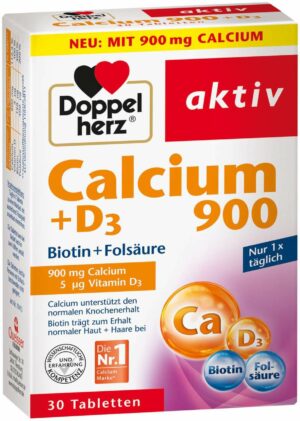 Doppelherz Calcium 900 + D3 30 Tabletten