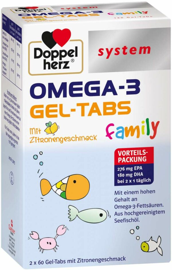 Doppelherz Omega-3 Family 120 Gel-Tabs